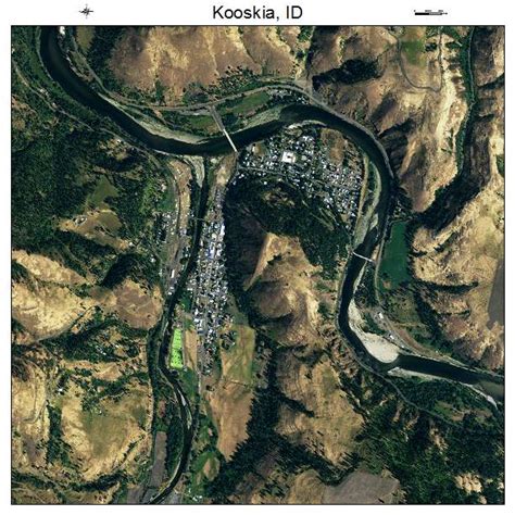 Aerial Photography Map of Kooskia, ID Idaho