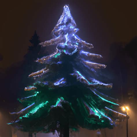 Christmas Tree Lights in the Park · Creative Fabrica