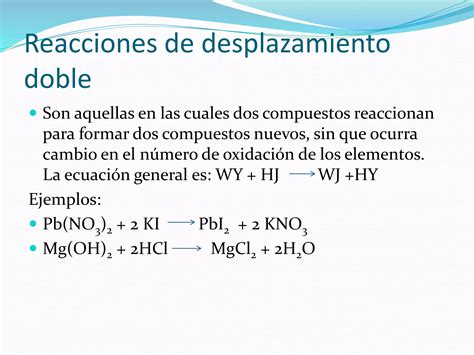 Clases De Reacciones Quimicas Ppt Descarga Gratuita