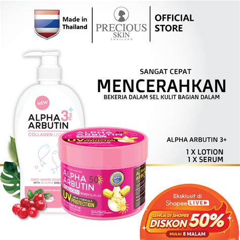 Jual Precious Skin Thailand Alpha Arbutin 3 2 In 1 Whitening UV