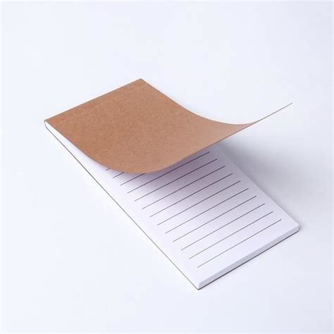 Note Adhesive Line Bloc Notes En Papier Kraft Vierge Bloc Notes Pour