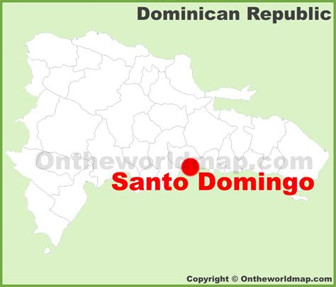 Santo Domingo location on the Dominican Republic map - Ontheworldmap.com