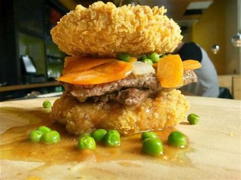 Here Is A Burger That Uses Deep Fried Mashed Potatoes As Buns Devour