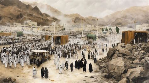 Premium AI Image | The vivid imagery of the Hajj pilgrimage