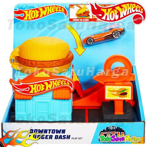 Jual Track Hotwheels City Downtown Burger Dash Hot Wheels Original Mattel Shopee Indonesia