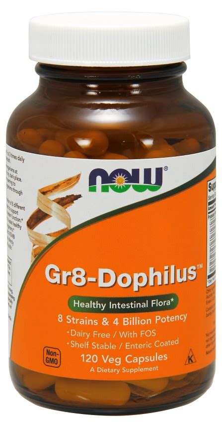 Now Foods Gr8 Dophilus 120 Vcaps