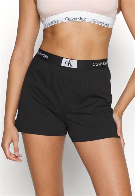 Calvin Klein Underwear Sleep Short Pizsama Alsók Black Fekete