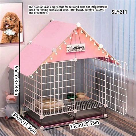 Casa De Lujo Para Gatos Jaula Interior De Gran Espacio Para Gatos