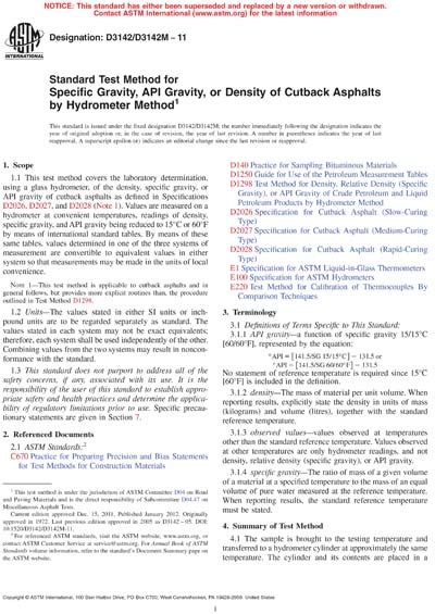 Astm D D M Standard Test Method For Specific Gravity Api 42504 Hot