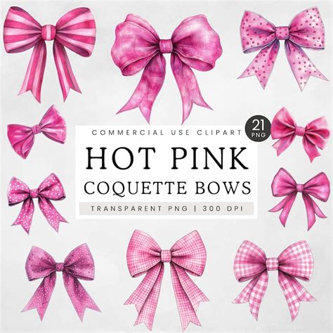 Hot Pink Cheer Bow Etsy