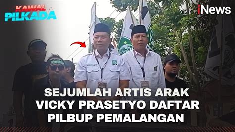 Sang Gladiator Vicky Prasetyo Resmi Daftar Sebagai Calon Bupati