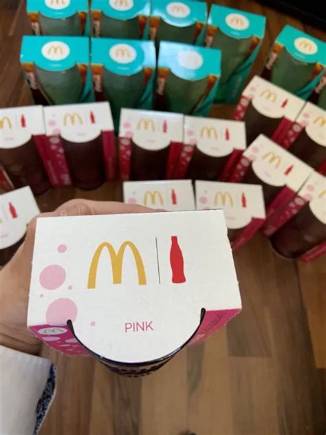 COCA COLA GLAS MCDONALDS Limitierte Edition 2019 Pink NEU Nur