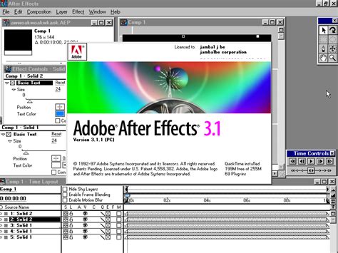 Retro Tech Dreams On Twitter Adobe Aftereffects 31 1996