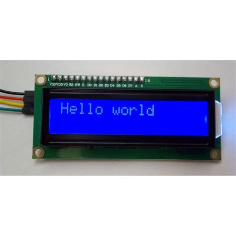 Jual Fv176757 Lcd I2C 16X2 1602 Biru Lcd Karakter Dengan Modul Iic I2C