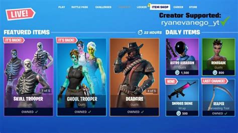 New Fortnite Item Shop Halloween Skins Are Back October 3rd 2020