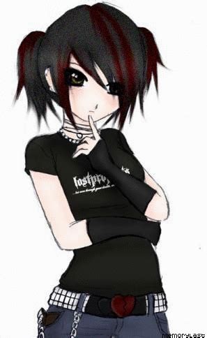 Cute Emo Anime Girl Clip Art Library