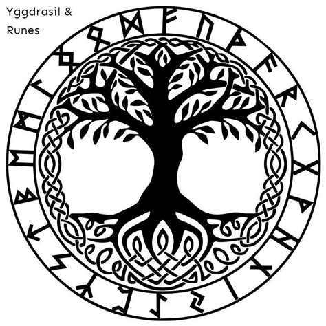 Yggdrasil The Tree Of Life Norse Mythology Vinyl Decal Waterproof