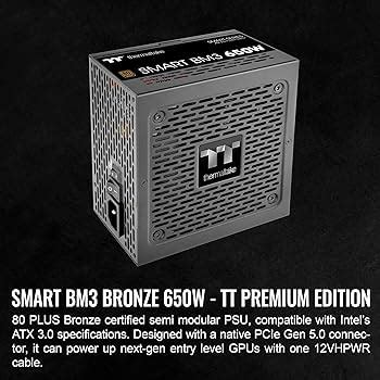 Thermaltake Smart Bm W Plus Bronze Atx Pcie Ready Off