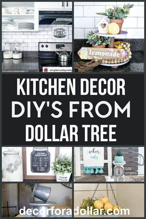 15 Under 15 Dollar Tree Diy Kitchen Decor Ideas Decor For A Dollar