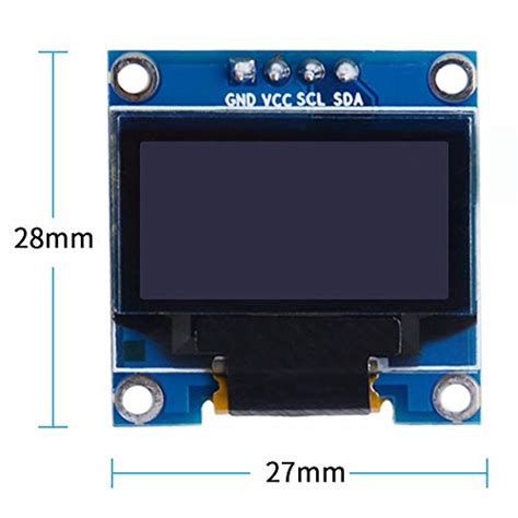 Geeekpi Pcs Inch Oled Module X White Driver Iic Serial