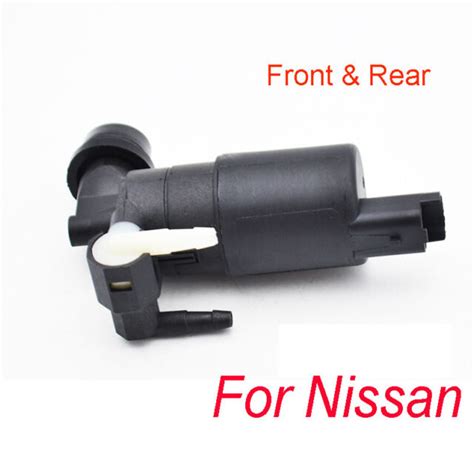 Front Rear Windshield Washer Pump For Nissan Micra Armada Qashqai J10