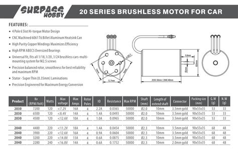 Surpass Hobby Kk Series S Brushless Waterproof Motor