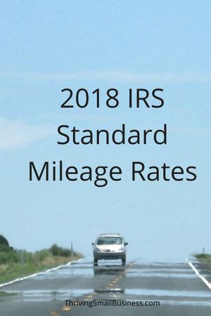 Irs Standard Mileage Rate Small Business Management Security