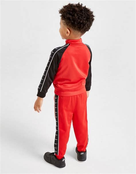 Buy Red Nike Swoosh Tape Tracksuit Children Jd Sports Jd Sports Ireland