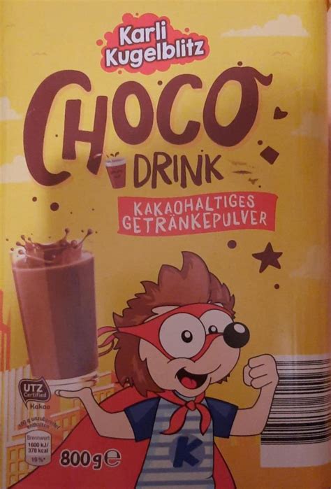 Choco Drink Karli Kugelblitz Kalorie Kj I Warto Ci Od Ywcze