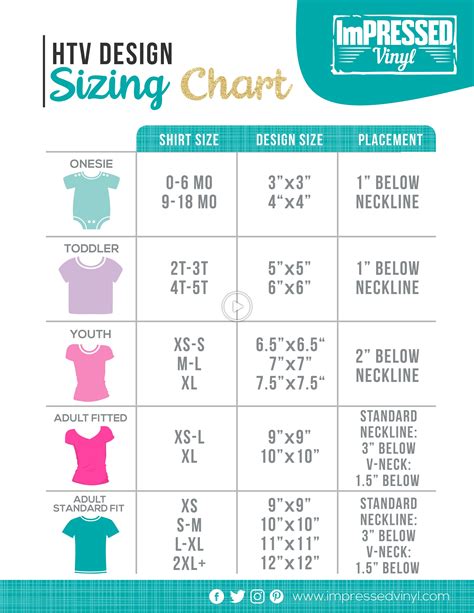 Vinyl Shirt Placement Guide Printable