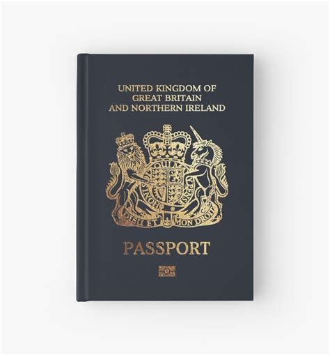 British Passport Cover Hardcover Journal By Captain7 Redbubble