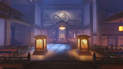 HD Wallpaper White And Brown Wooden Temple Overwatch Hanamura