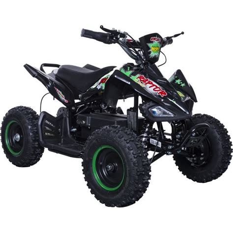 BIKEROAD Raptor Quad Electrique Enfant 800W Avec LED Vert Cdiscount Auto