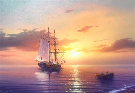 Sergei Stoev Morning Calm At Sea Catawiki