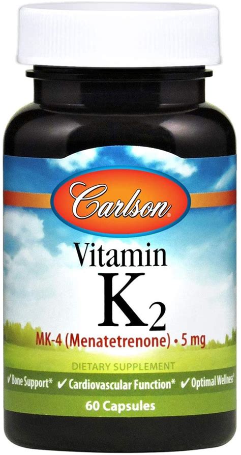 Carlson Vitamin K2 5 Mg 60 Capsules Vitacost