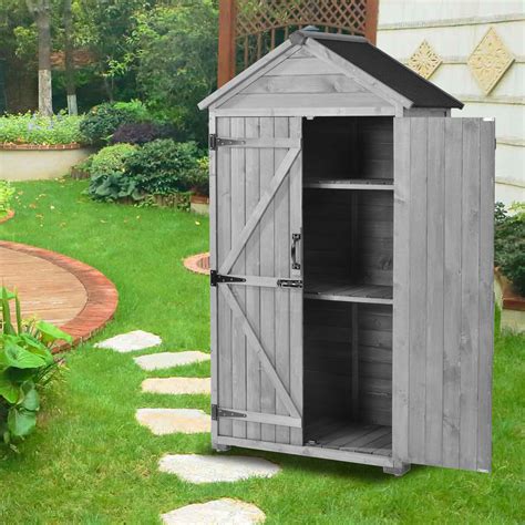 Kang Kai Waterproof Ft W X Ft D Solid Wood Lean To Storage Shed