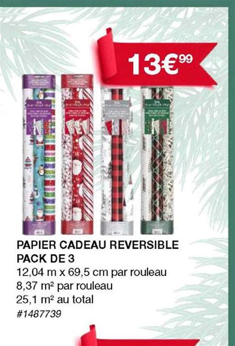 Promo Papier Cadeau Reversible Pack De Chez Costco Icatalogue Fr