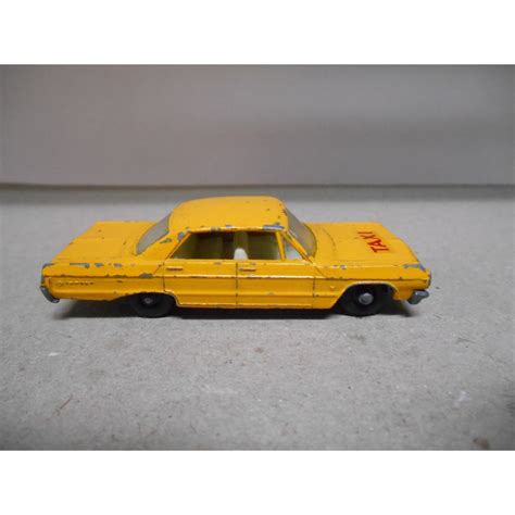 Matchbox Lesney Chevrolet Impala Taxi Usado No Caja Bcn Stock