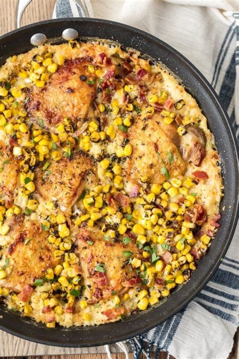 Chicken Couscous Recipe with Bacon & Corn - The Cookie Rookie