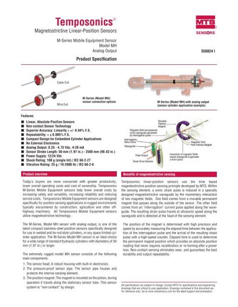 M-Series Model MH sensor - MTS Sensors