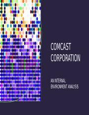 T Acosta Mba Milestone Pptx Comcast Corporation An Internal