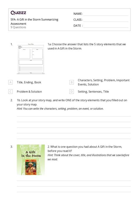 50 Summarizing Worksheets For 2nd Grade On Quizizz Free And Printable