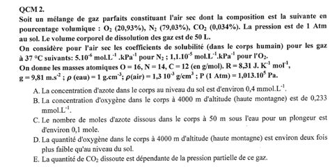 Cherche Solution Sur Exercice Biophysique