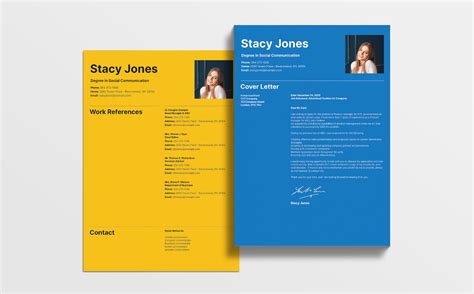 Stacy Jones Cv Resume In Swiss Style Resume Template Modern Resume