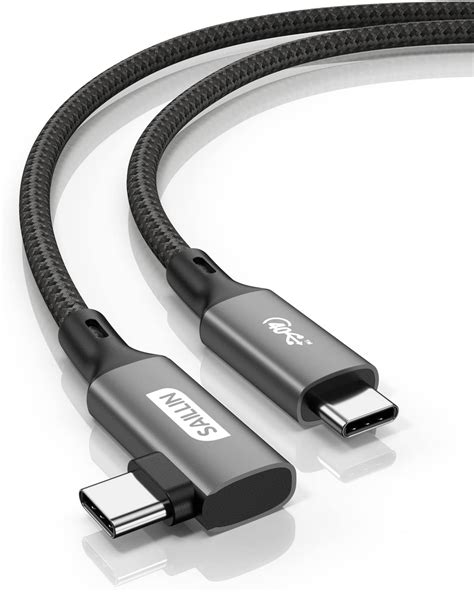 [6ft] Right Angle USB4 Compatible with Thunderbolt 4 Cable, 90 Degree USB4 Cable 40Gbps with ...