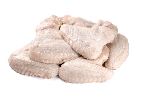 Raw Chicken Wings Isolated On White Background Stock Image Image Of