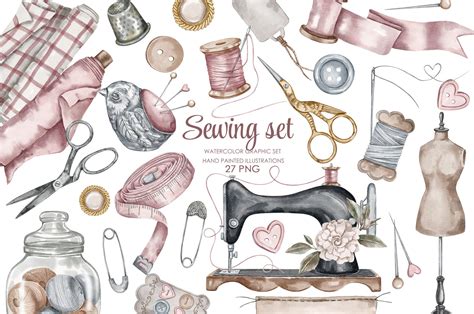 Vintage Seamstress Clipart