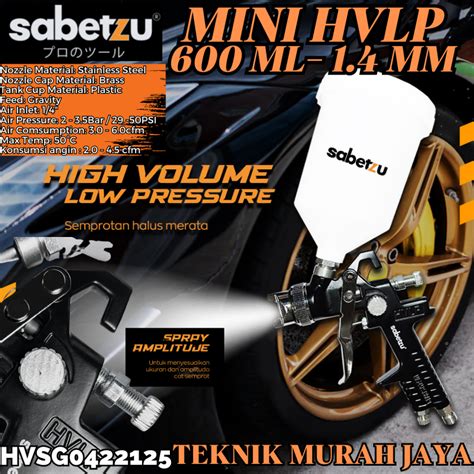 Jual Sabetzu Hvsg Spraygun Mini Hvlp Ml Spray Gun Cat Nozel