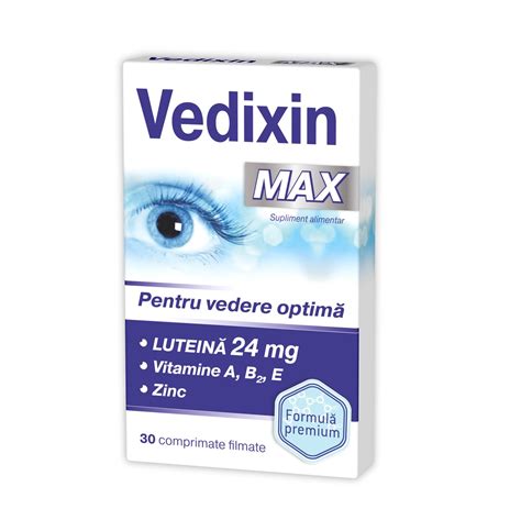 Vedixin Max Pentru Vedere Optima 30 Capsule Zdrovit Dr Max Farmacie