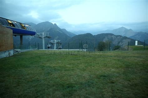 Gabala Tufandag Mountain . Cable Car Station in the Ski Resort of Tufandag. Gabala Azerbaijan ...